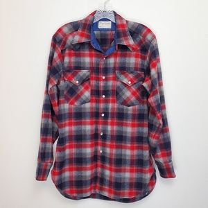 Pendleton vintage 70s virgin wool plaid shirt I